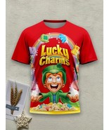 Men&#39;s Red Lucky Charms Short Sleeve T Shirt Size 2XL - $283.92 MXN