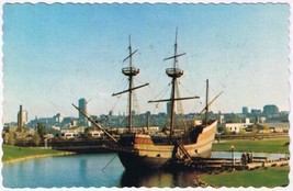 Postcard Replica Of Grande Hermine Parc Cartier Brebeuf Quebec City - £2.31 GBP