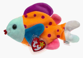 Ty Beanie Baby Lips The Fish Retired Mint Condition with Tags Collectible - £10.34 GBP