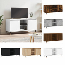 Modern Wooden Rectangular TV Stand Unit Storage Cabinet With 2 Doors &amp; Shelves - $74.24+