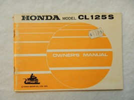 1974 Honda CL125S S1 K1 Owner&#39;s manual w/ service info - £33.05 GBP