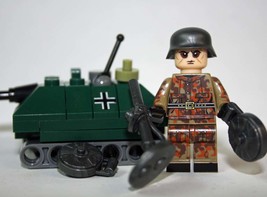 German WW2 mine / Tank soldier Army Wehrmacht (#6) Building Minifigure Bricks US - £6.61 GBP