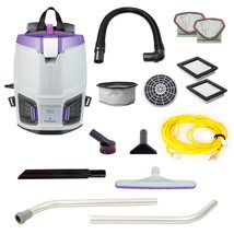 ProTeam GoFit 3 Commercial Backpack Vacuum with Xover Multi-Surface Two-Piece Wa - £381.46 GBP