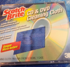 Scotch Brite cd/dvd cleaning cloth in case - £3.82 GBP