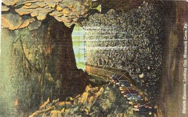 Mammoth Cave Kentucky Unposted Linen Postcard Vintage Historic Entrance - £10.27 GBP