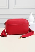 Rectangle Tassel Crossbody Sling Bag Red - £24.71 GBP