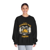 Unisex Retirement Camping Plan DryBlend Sweatshirt Crewneck - £31.42 GBP+