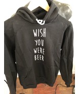 MENS Small Pullover Hoodie with front Pouch style Pocket Wish You Were B... - $156.31 MXN