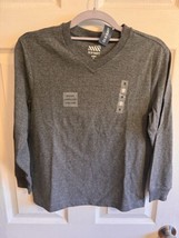 Nwt Boys Old Navy V Neck Pullover Long Sleeve Sweater Dark Gray Size Medium (6) - £11.28 GBP