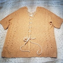 Easel NWT Slouchy Cinnamon Sweater w Ties Size S - £18.15 GBP