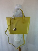 Nwt Furla Senape Yellow Saffiano Leather Small Daisy Tote $298 - Made In Italy - £238.20 GBP