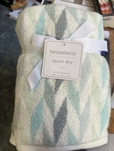 Kassadecor quick-dry, 2-piece hand towel set 100% Cotton Harlequin Paste... - $24.74