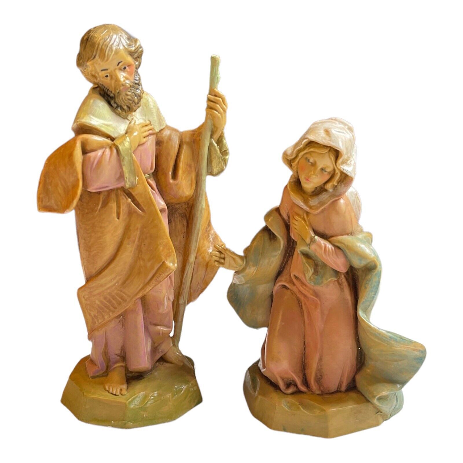 Primary image for Vintage Fontanini 1991 Mary & Joseph Depose #2 Italy Nativity Figurine 5" Scale