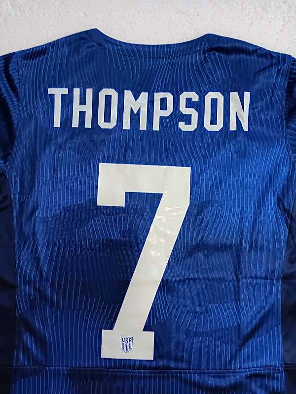 Alyssa Thompson USA USWNT 2023 World Cup Stadium Blue Away Womens Soccer Jersey Item image 8