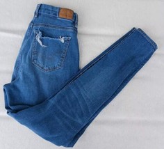American Eagle The Dream Jean Womens 0 Distressed Curvy Mid Rise Jegging 24x27 - £12.50 GBP