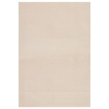 vidaXL Washable Rug Soft Fluffy Short Pile 63&quot;x90.6&quot; Anti Slip Beige - $154.92