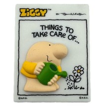 Vintage Magnet Ziggy Watering Flower 3-D Plastic Things To Take Care Of.... - $19.79