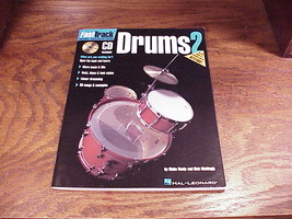 Drums 2 Fast Track Music Instruction Book, with Sealed CD - $8.95