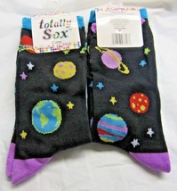 1 Pair Space Crew Socks Size 9-11 by totally Sox - $7.99