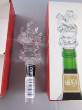 Mikasa Wine Bottle Stopper Crystal Cherub Angel Elegant New in Box - £7.86 GBP
