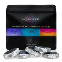 Aromatherapy Shower Steamers (40g Tablets - 5 Pack) Relax, Revive, &amp; Rejuvena... - £11.83 GBP