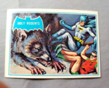 1966 Batman Card Topps Blue Bat 35B Holy Rodents EX - $19.75