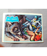 1966 Batman Card Topps Blue Bat 35B Holy Rodents EX - £15.49 GBP