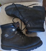 Men&#39;s Harley-Davdison Low Cut Black Riding Boots Size 12 - £30.07 GBP
