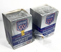 Super Bowl XXV Limited Ed. Pro Set Silver Anniv Commem. Set of (2) 160-Card Sets - £22.20 GBP