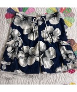 Hollister Swim Trunks Men Sz L Cargo Short Blue Floral 90s Y2K Preppy - $24.99