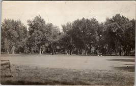 Malvern Iowa RPPC View of The Park 1909 to Tabor Postcard V14 - £15.85 GBP