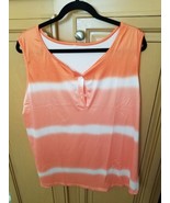 Women&#39;s Verigated Orange Striped Top, Size 5XL - €16,35 EUR