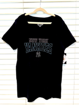 Ladies Genuine New York New Era NY Yankees Black Shirt T-Shirt Tee Small S NEW - £11.67 GBP