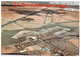El Paso International Airport El Paso Texas Airport Postcard - $9.89