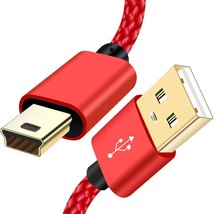 Mini USB Cable 6ft Braided A Male to Mini B Cable Data Charging Cable for Hero 3 - £9.90 GBP