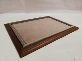 Platform tray in wood and velvet for jewelry, watches, coins, medals-
show or... - £34.01 GBP