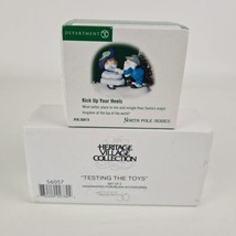  Lot Department 56 North Pole TESTING THE TOYS 56057 Kick Up Your Heels ... - $30.00