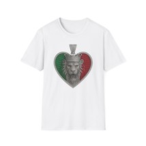Unisex T-Shirt w/ Green &amp; Red Lion Heart Pendant Design - $29.99