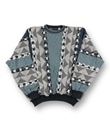Vtg 90s NEIMAN MARCUS Knit Cotton Sweater Sz XL Cosby Textured Knit Hip ... - £38.75 GBP