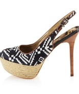 Sam Edelman Novato Aztec Tribal espadrilles heels Women’s Size 9 Boho Chic - $29.69