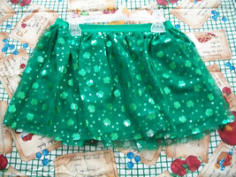 Way To Celebrate St Patrick&#39;s Day Girls Green Mesh Skirt U Pick Size - $12.24