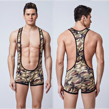 Men&#39;s Sexy Camouflage Jumpsuit Sexy Underwear Original SIZEM - £13.55 GBP