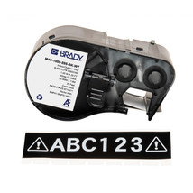 Brady M4C-1000-595-BK-WT ADHESIVE VINYL TAPE WITH RIBBON - $107.31