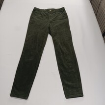 Talbots Corduroy Jegging Women's 14 (28×29) Green Mid Rise Stretch Pants VN5214 image 15