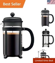 Eco-Friendly 34oz Java French Press - Heat-Resistant Glass with Stainles... - $29.99