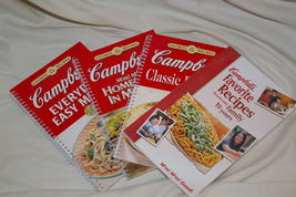 Lot of 4 Campbell's Cookbooks All Time Favorite Recipes & Classic Recipes - £9.40 GBP