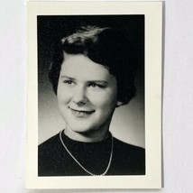Vintage Original 1954-57 High School Girl Photograph Black White Butler PA - £7.95 GBP