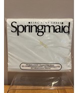 Vintage Springmaid Mint Green Perecale King Flat Sheet New in Package NOS - $38.01 CAD