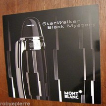 Vendo solo DEPLIANT pubblicità STARWALKER BLACK MYSTERY MONT BLANC montb... - $54.39
