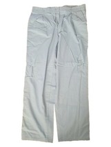 Dockers Mens Pants 36 X 34 Gray Pleated Baggie Retro Style Cotton Lightweight - £6.92 GBP